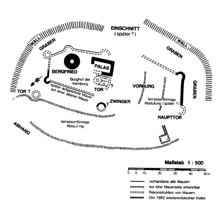 Grundriss der Burg Densberg
