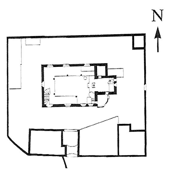 Grundriss Kirchenburg Kaltsundheim