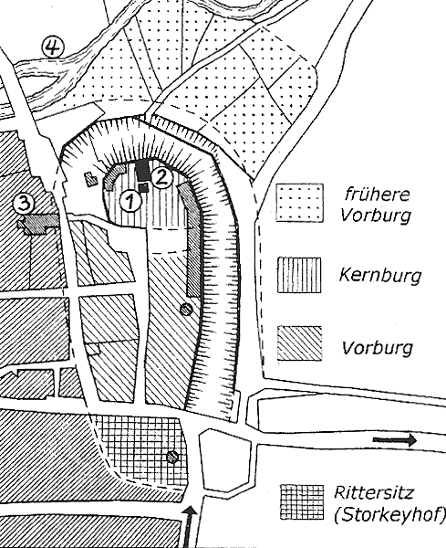 Grundriss Kirchenburg