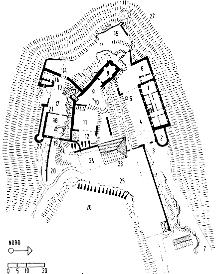 Grundriss Burg Klingenstein