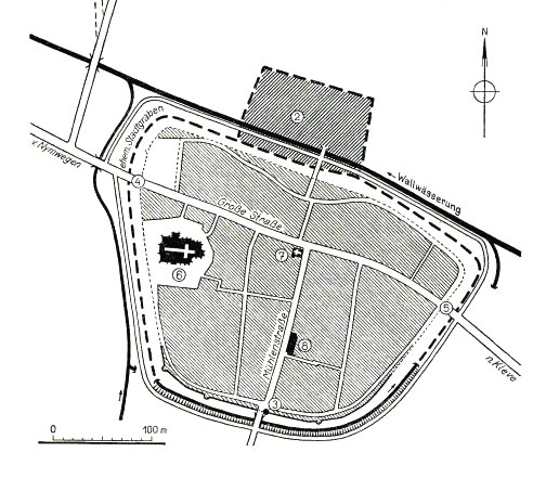 Lageplan Kranenburg