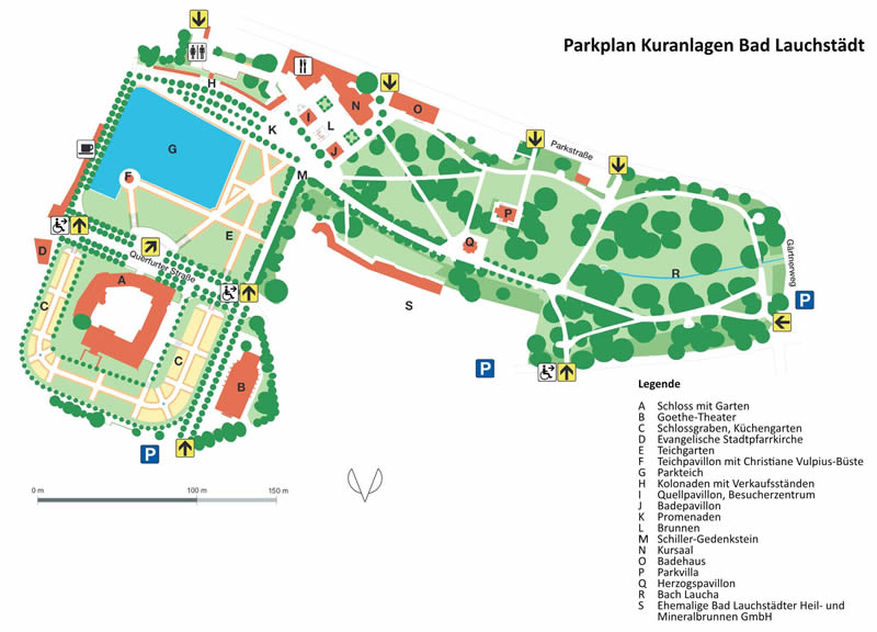 Plan Kuranlage Bad Lauchstädt