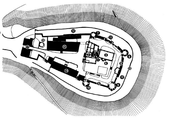 Grundriss der Leuchtenburg