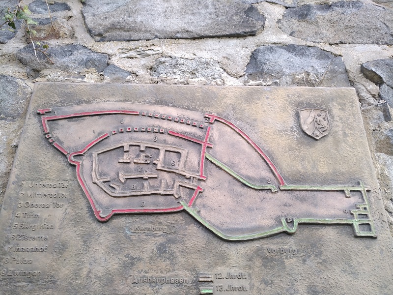 Lageplan der Löwenburg