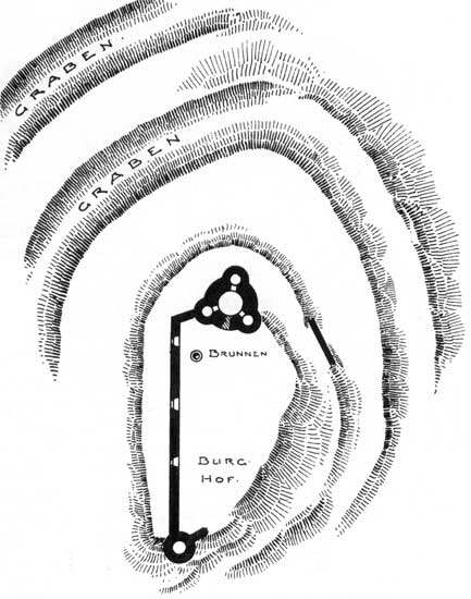 Grundriss der Burg Freienfels