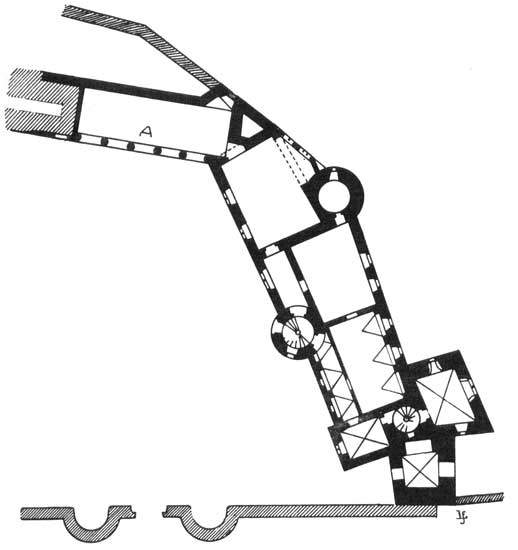 Grundriss der Burg Freienfels