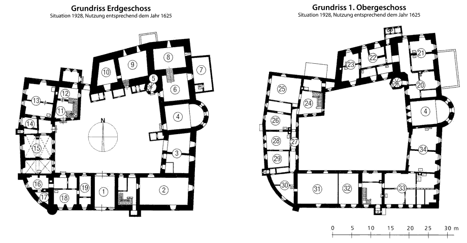 Grundriss Schloss Mühlberg