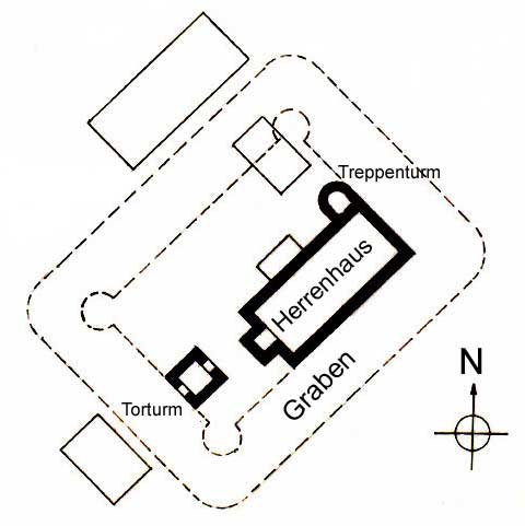 Grundriss der Burg Falkenstein