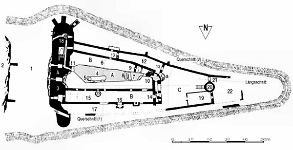 Grundriss Burg Neuscharfeneck