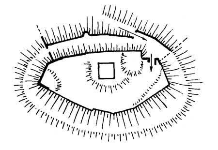 Grundriss der Burg Densberg