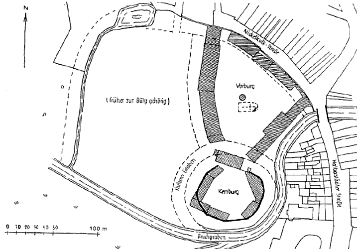 Grundriss Burg Oschersleben