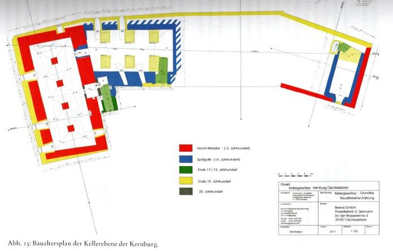 Grundriss Burg Oschersleben