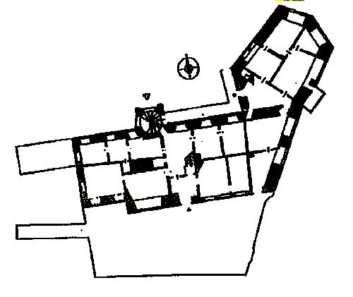 Grundriss des Schlosses Petershagen.