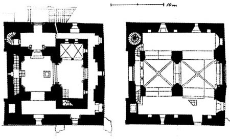 Grundriss des Kapellenturms