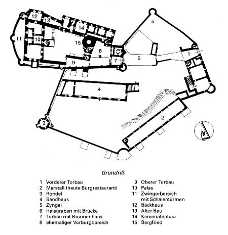 Grundriss der Ronneburg