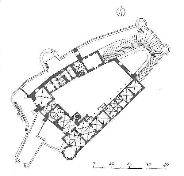 Grundriss Schloss Scharfenberg