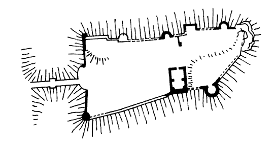 Grundriss Burg Schönecken