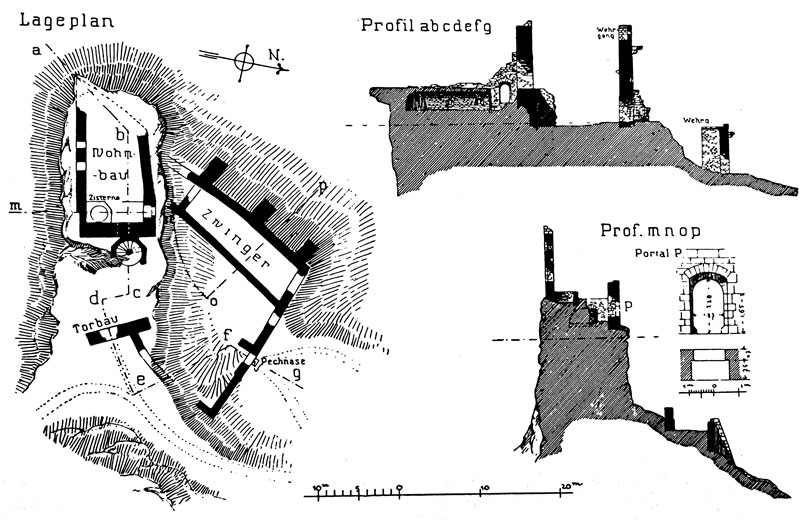 Grundriss Burg Spangenberg