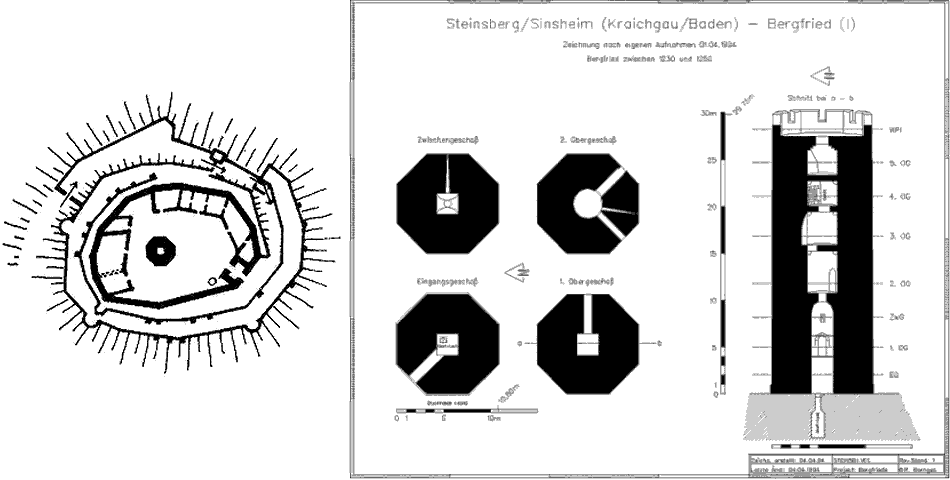 Grundriss Burg Steinsberg