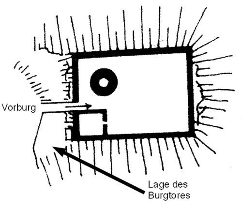 Grundriss der Burg Thanstein.