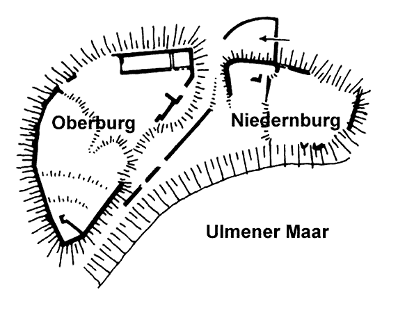 Grundriss Ulmener Burgen