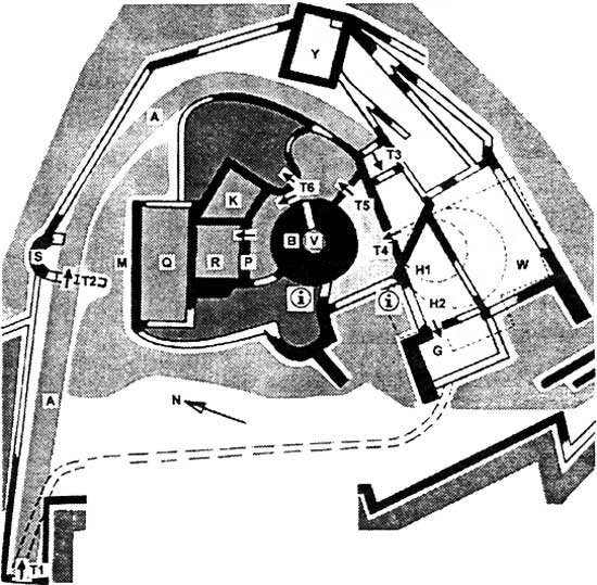 Grundriss der Burg