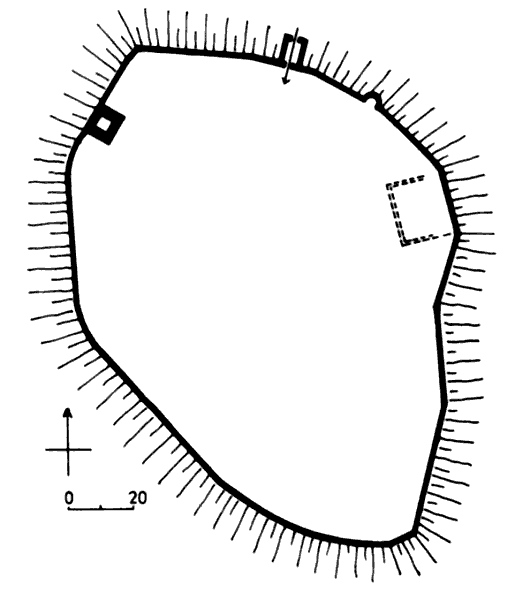 Grundriss der Burg Vohburg