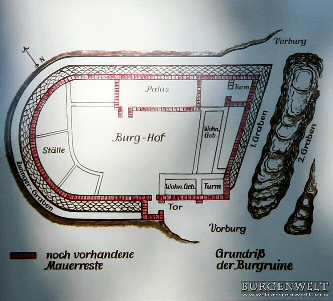 Grundriss Burg Wiedersberg