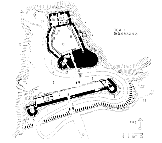 Grundriss Burg Wildenstein