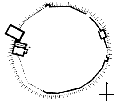 Grundriss Burg Wredenhagen