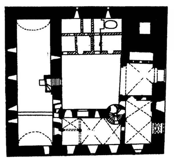 Grundriss Burg Zilly