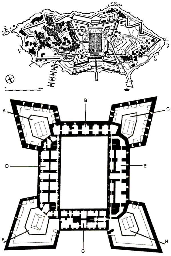 Grundriss Festung Svartholm