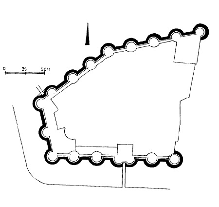 Grundriss Château d'Angers