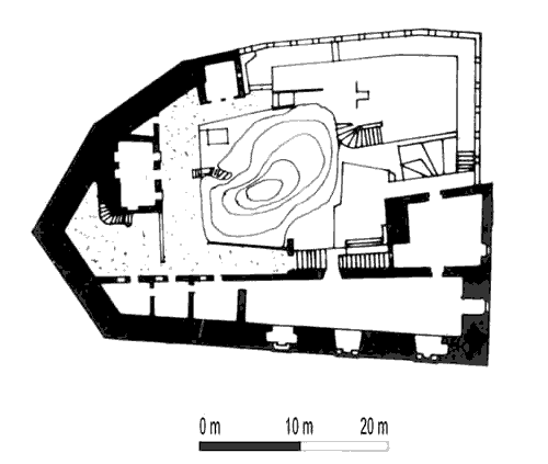 Grundriss Château de Castelnou