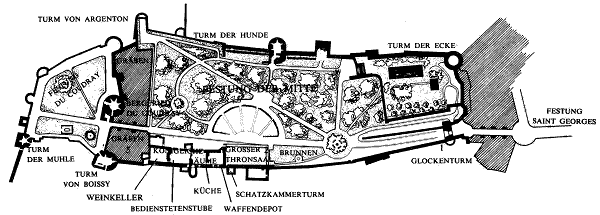 Grundriss Château de Chinon