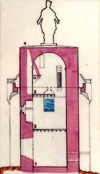 Grundriss der Burg.