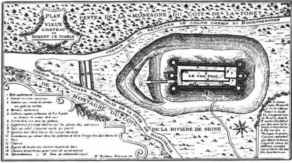 Grundriss Château de Robert le Diable