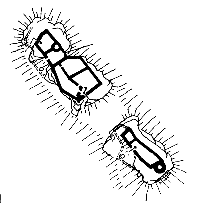 Grundriss Château de Dreistein