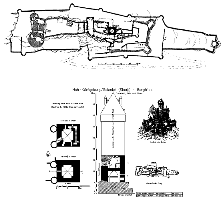 Grundriss Château du Haut-Kœnigsbourg