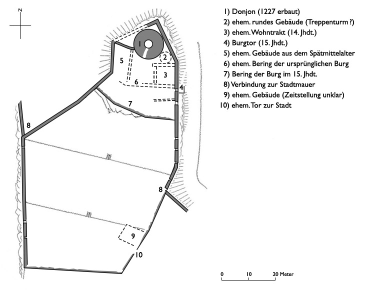 Grundriss Château de Kaysersberg