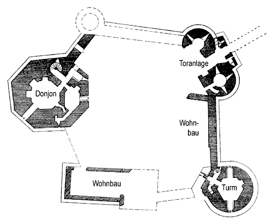 Grundriss Chateau de Largoët