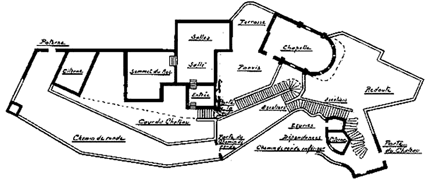 Grundriss Château St-Michel