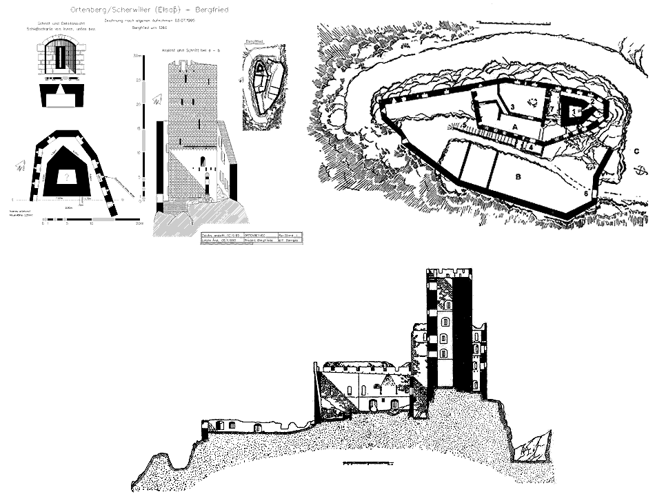 Grundriss Château de l’Ortenbourg