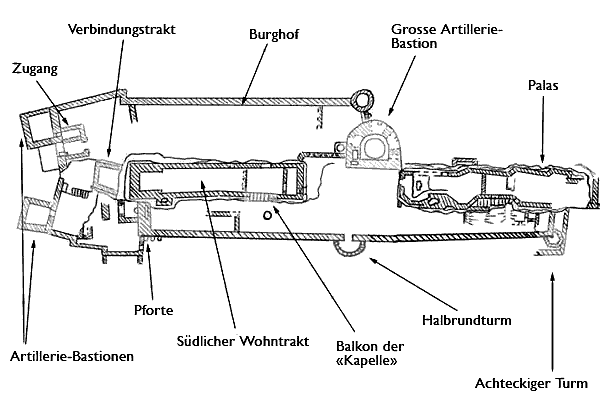 Grundriss Château du Schœneck