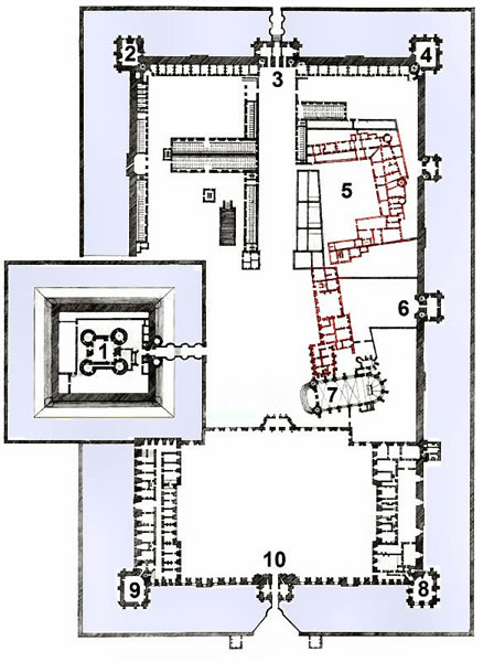 Grundriss Châteaux de Vincennes