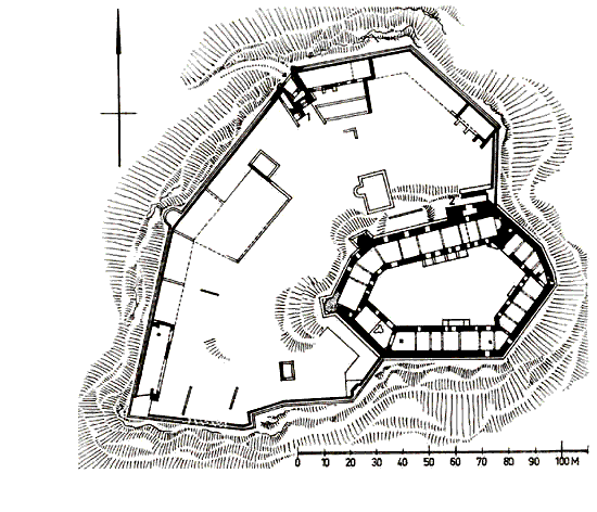 Grundriss Burg Chlemoutsi