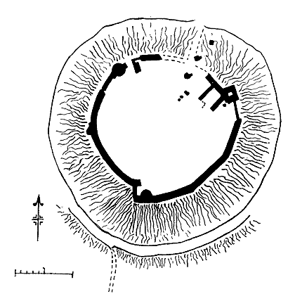 Grundriss Kendal Castle