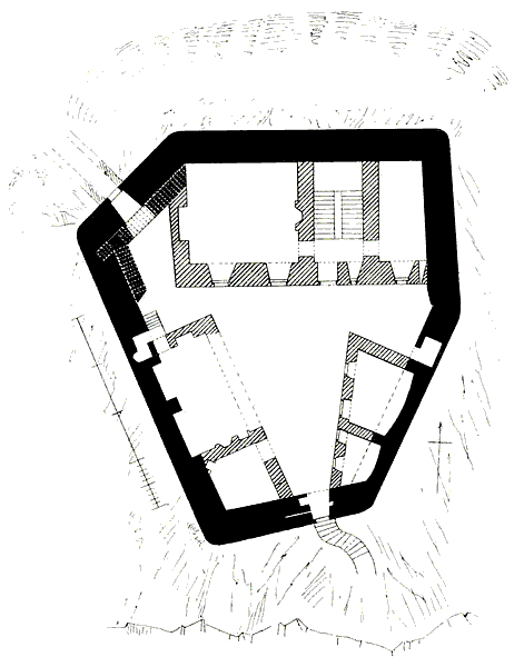 Grundriss Mingary Castle