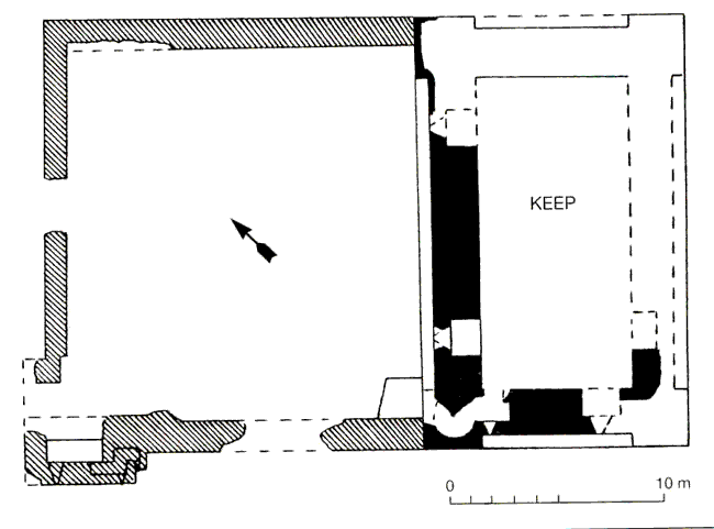 Grundriss Clonmacnoise Castle