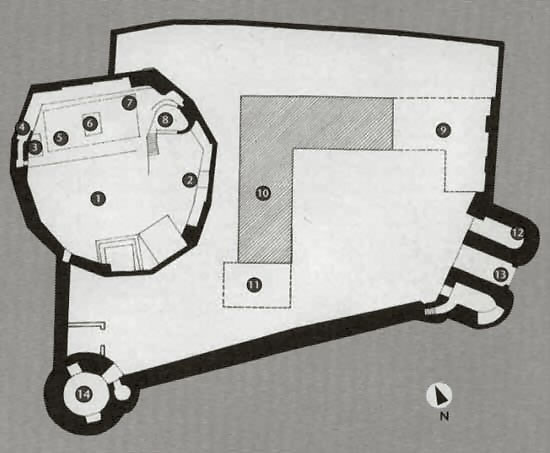 Grundriss Dungarvan Castle